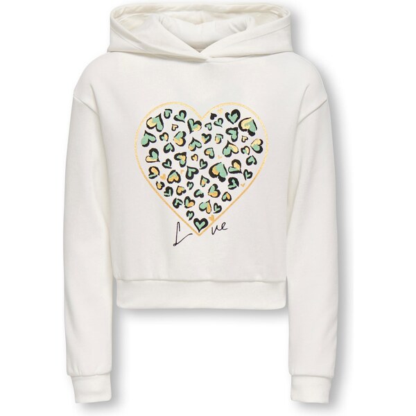 ONLY GIRLS Mikina KOGCooper zlatá / svetlozelená / čierna / biela 66809185