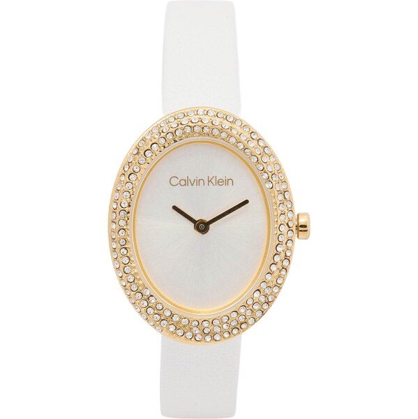 Calvin Klein Analógové hodinky zlatá / biela 66809242