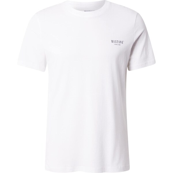 MUSTANG Tričko Austin čierna / biela 66809296