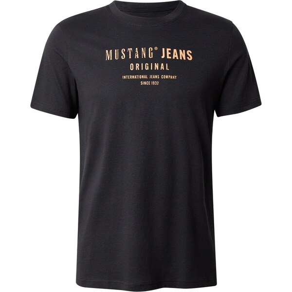 MUSTANG Tričko Austin medová / čierna melírovaná 66809308