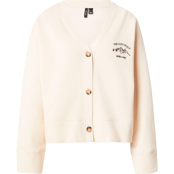 VERO MODA Tepláková bunda VMJAMIE krémová / hnedá 66809460