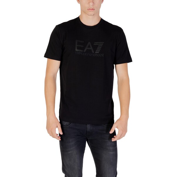 Čierne tričko EA7 s krátkym rukávom 66806195