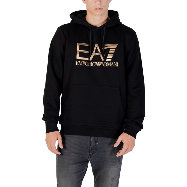 Čierna mikina EA7 s kapucňou 66806269