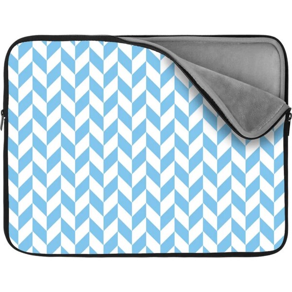 Sablio Obal na notebook Modro-biele kosodĺžniky 65430287