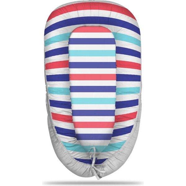 Sablio Hniezdočko pre bábätko Farebné veselé pruhy 65114099