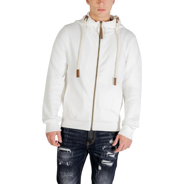 Yos Biela pánska mikina s kapucňou 66813723