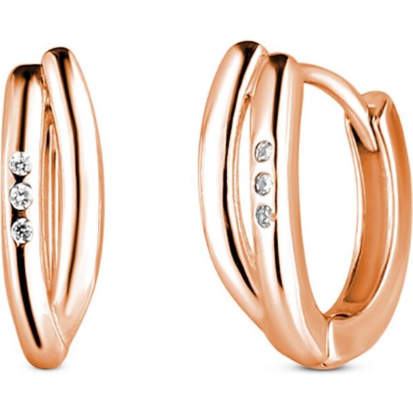 VUCH Elysium náušnice z ružového zlata 66813433