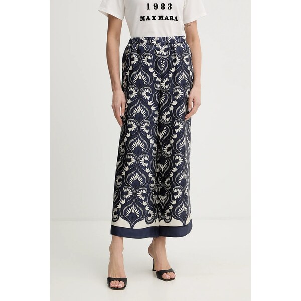 Hodvábne nohavice Weekend Max Mara OTTICO 66816247