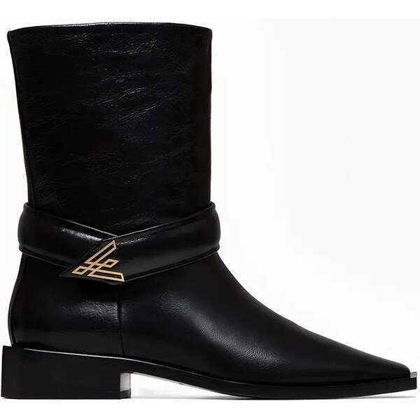 Kožené členkové topánky Vanda Novak ZOEY DEEP BLACK 66816544