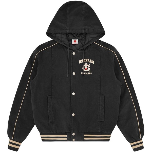 ICECREAM Hooded Work Jacket - Pánske - Bunda ICECREAM - Čierne - 66814852