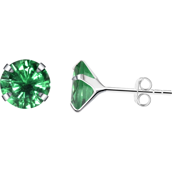 Olivie Strieborné náušnice ZELENÉ 9974 66880649