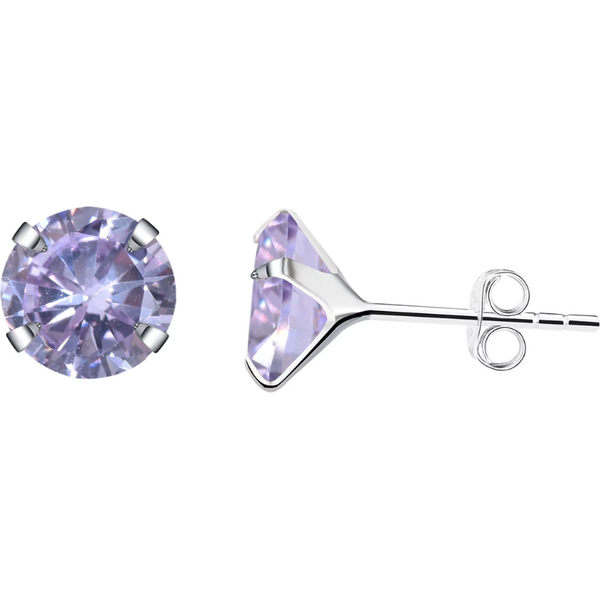 Olivie Strieborné náušnice FIALOVÉ 9975 66880650