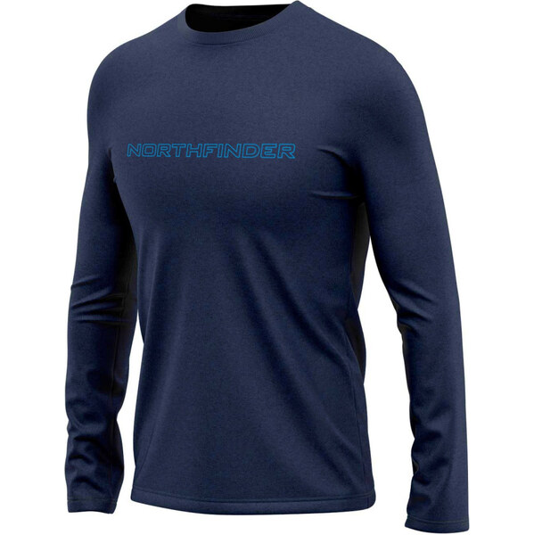 Northfinder Pánske outdoorové merino tričko LINARD modrá 63045956