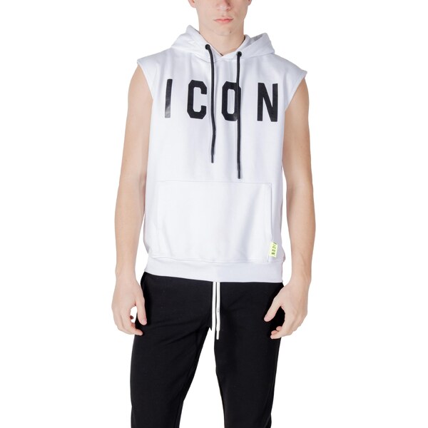 Icon Pánska biela mikina bez rukávov 66471649