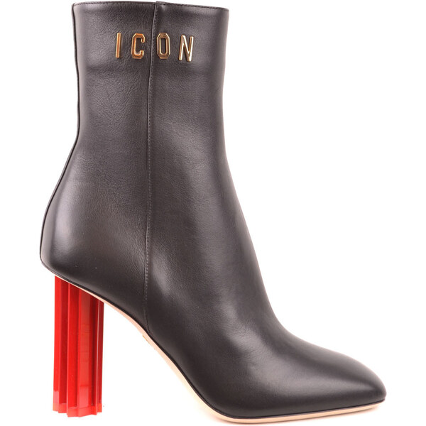 Členkové čižmy Dsquared2 na podpätku 66808633