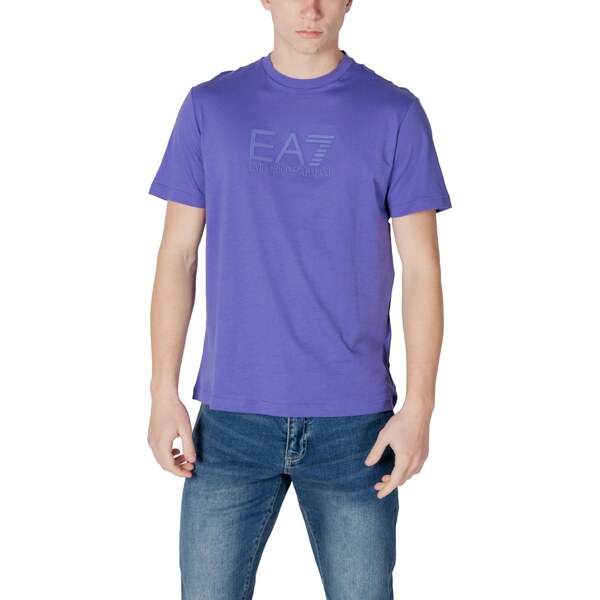 Fialové pánske tričko EA7 66806835