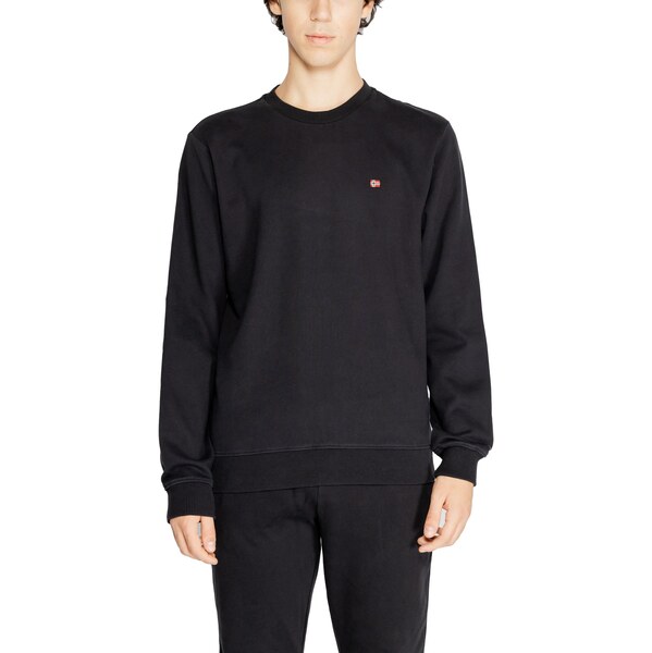 Čierna mikina Napapijri s okrúhlym výstrihom 66819013