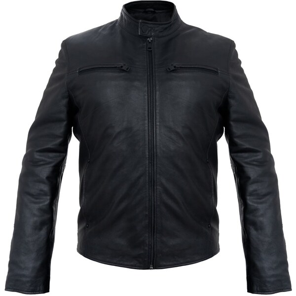 DNR Pánska kožená bunda DNR 52360.4 čierna 66818639