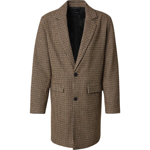 JACK & JONES Prechodný kabát JJEHARRIS tmavobéžová / tmavohnedá / 66039201