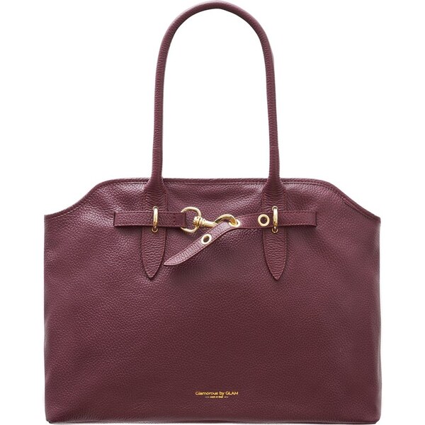 Glamorous by GLAM Kožená kabelka přes rameno vínová 66819638