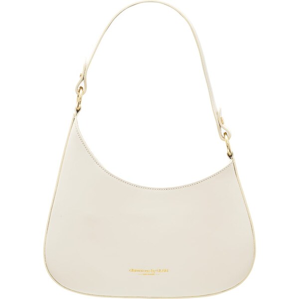 Glamorous by GLAM Kožená kabelka ražená béžová 66820779