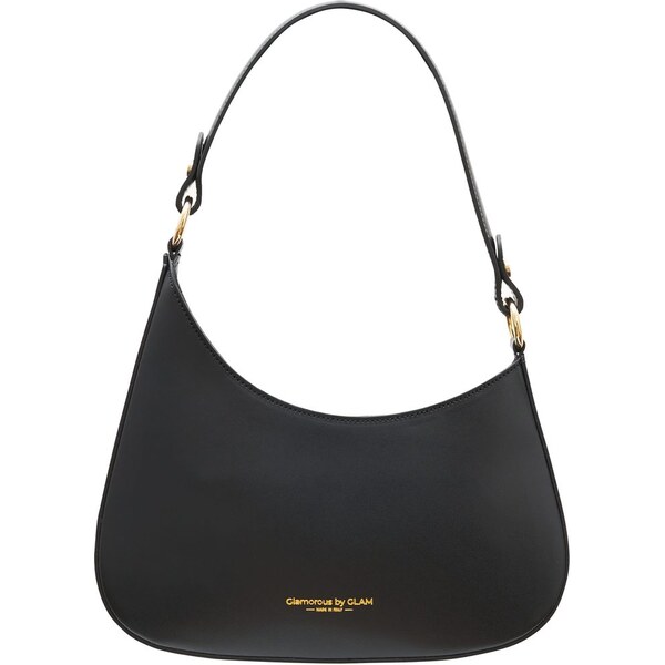 Glamorous by GLAM Kožená kabelka ražená černá 66820783