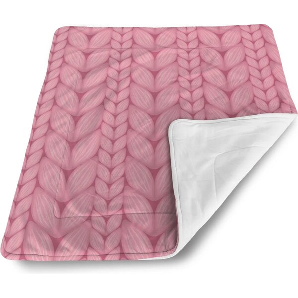 Sablio Deka pre bábätko Ružové pletenie 60375172