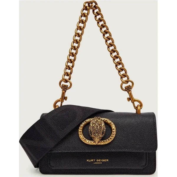 Kurt Geiger Kožená kabelka na rameno THE CHELSEA 66819983