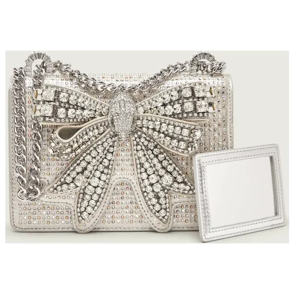 Kurt Geiger Kožená kabelka na rameno BOW SMALL SHOREDITCH 66821333