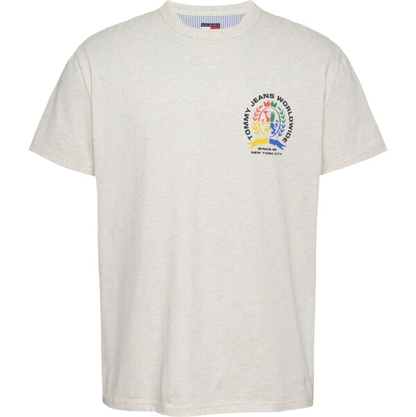 Tommy Jeans Tričko krémová / žltá / zelená / červená 66834079