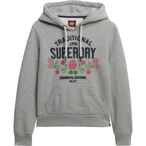 Superdry Mikina Lot 54 námornícka modrá / sivá melírovaná / zelená / 66834165
