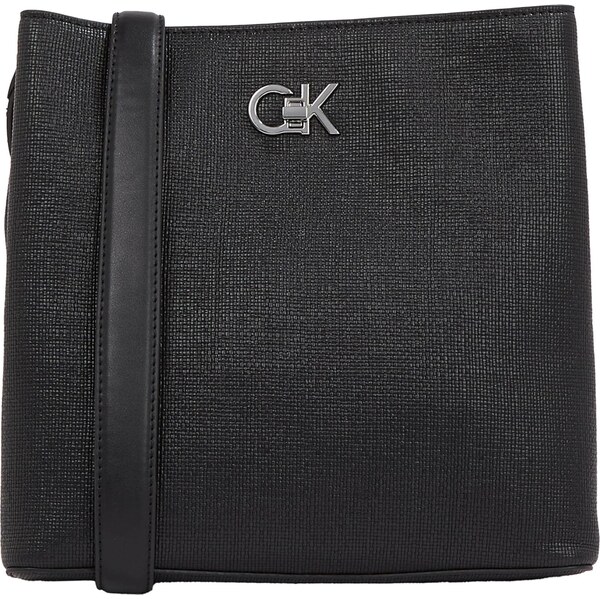 Calvin Klein Taška cez rameno čierna / strieborná 66834293