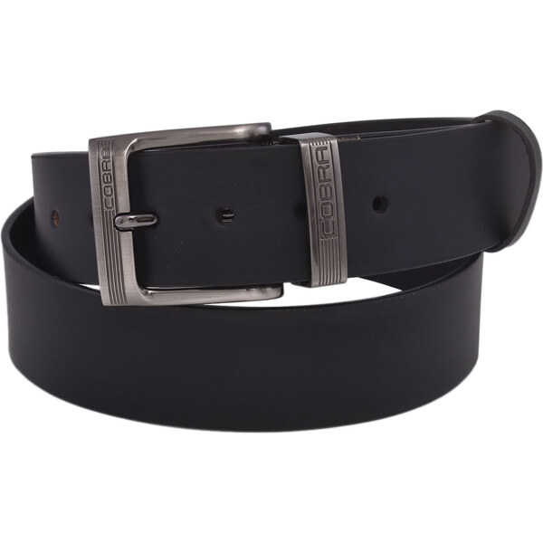 Mercucio Pánsky kožený opasok 763-40-07 čierny hladký pracka Cobra 66824677
