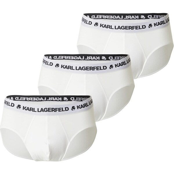 Karl Lagerfeld Nohavičky svetlosivá / čierna / biela 66834426