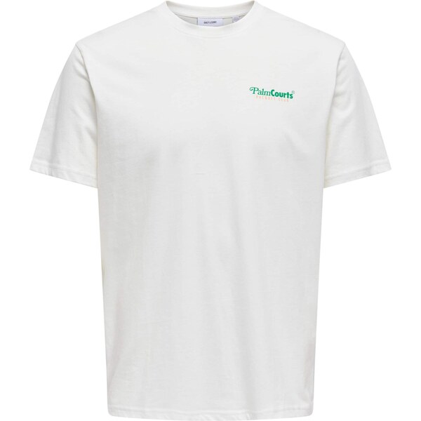 Only & Sons Tričko ONSTEN zelená / oranžová / biela 66834652