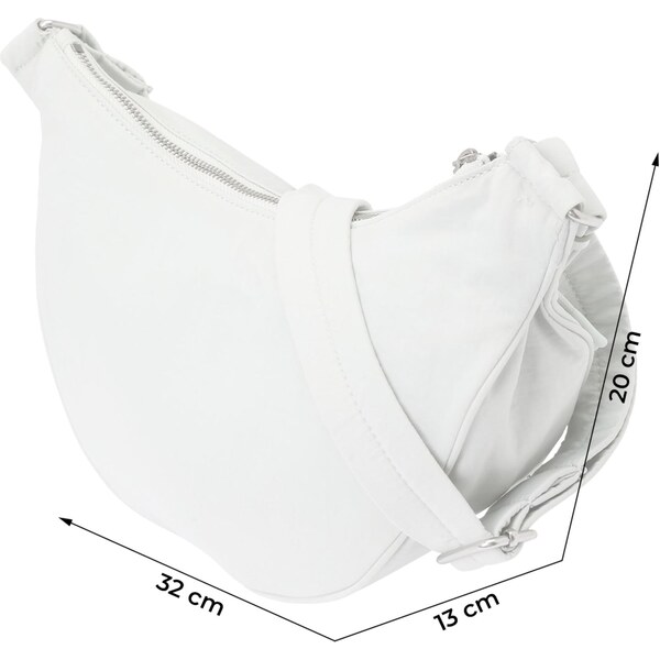 Calvin Klein Kabelka na rameno LUNA striebornosivá 66834664