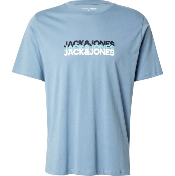 JACK & JONES Tričko JWHCYBER dymovo modrá / pastelovo zelená / čierna 66834668