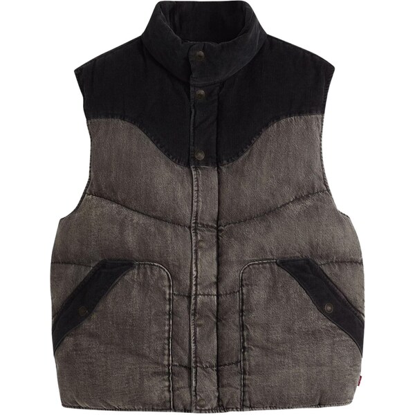 LEVIS Vesta sivý denim / čierna 66835003