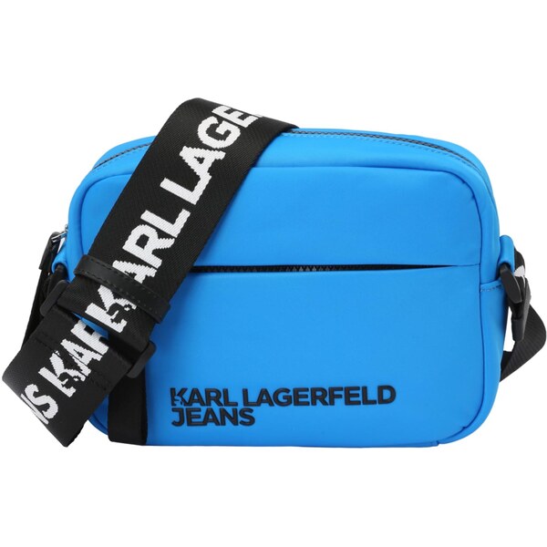 KARL LAGERFELD JEANS Taška cez rameno ESSENTIAL azúrová / čierna 66835420