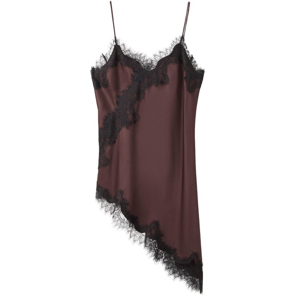 MANGO Top PEARL bordová / čierna 66835489