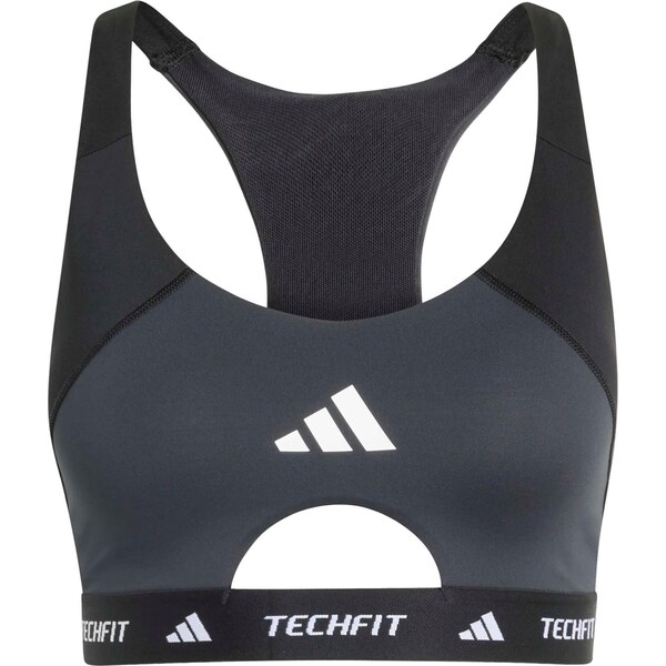 ADIDAS PERFORMANCE Športová podprsenka grafitová / čierna / biela 66835538