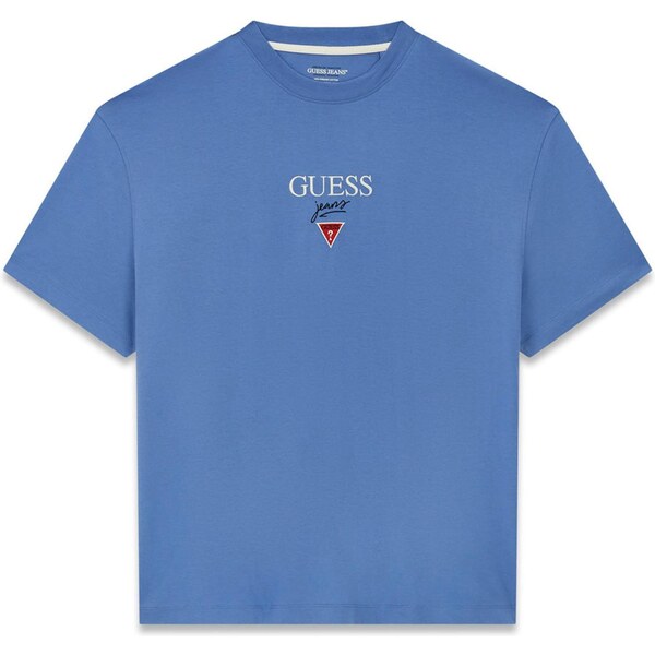 GUESS JEANS Tričko modrá / červená / biela 66835565