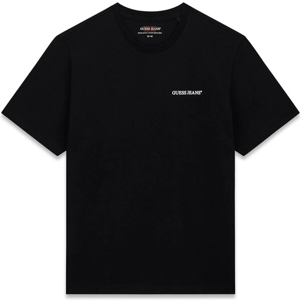 GUESS JEANS Tričko čierna / biela 66835584