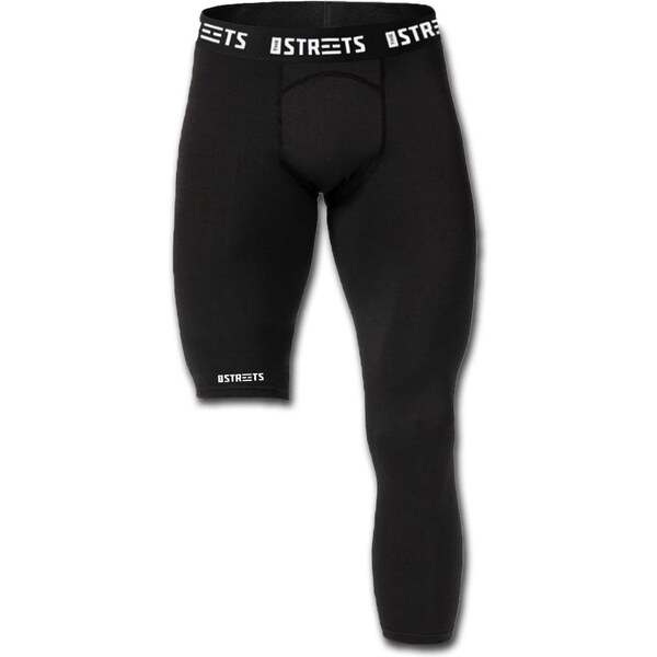 The Streets Compression Single Leg Tights Black (Left Leg) - Pánske - 66837652