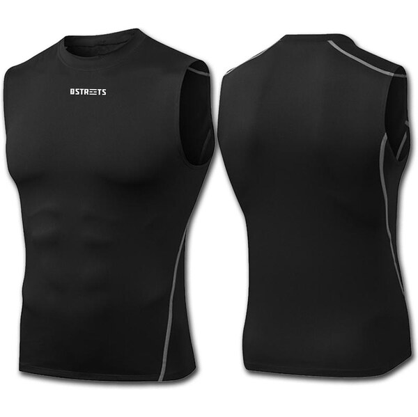 The Streets Sleeveless Compression Top Black - Pánske - Tričko The 66837654