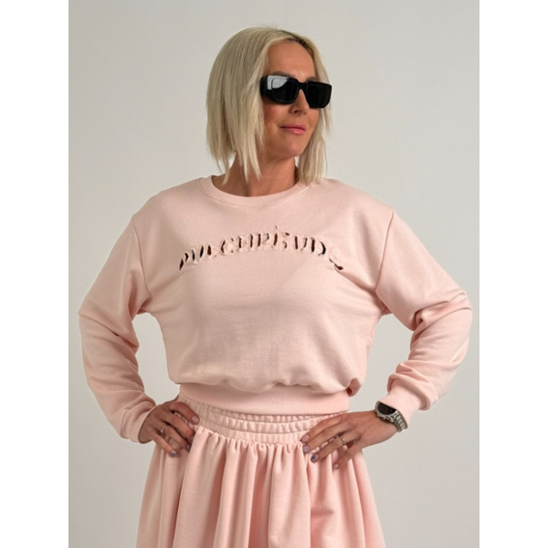 Voga Móda Púdrovo ružová mikina HERO 66839562