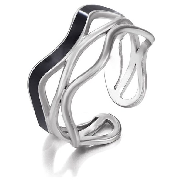 Titan Jewerly Dámsky nastaviteľný oceľový prsteň Dream waves 66839755