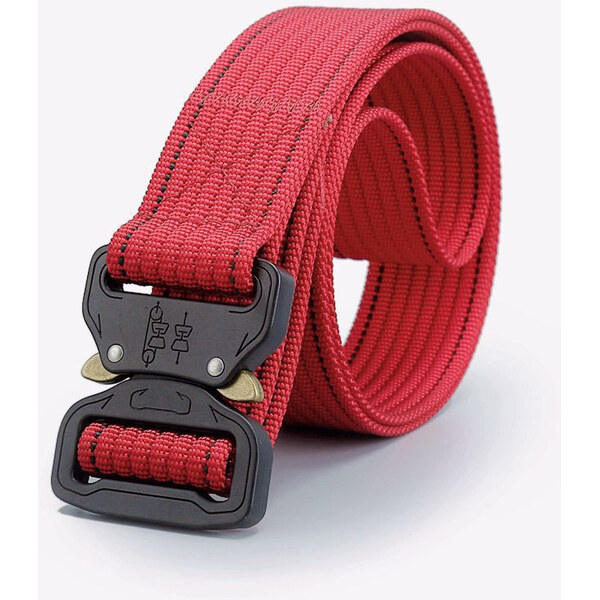 Twins Pánsky plátený opasok Military Junot Červený 66839765