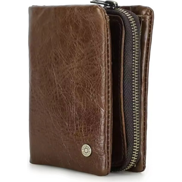 Contacts kožená peňaženka Raymond Hnedá 66839774