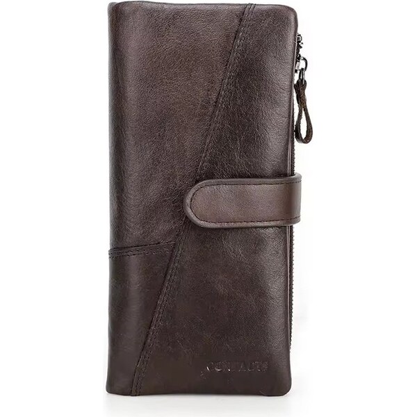 Contacts dlhá kožená peňaženka Alvear Hnedá 66839776